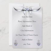 Christelijk 60th Save the Date Jubileum Party Kaart (Achterkant)