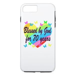 CHRISTELIJK 70E VERJAARDAG HART ONTWERP Case-Mate iPhone CASE