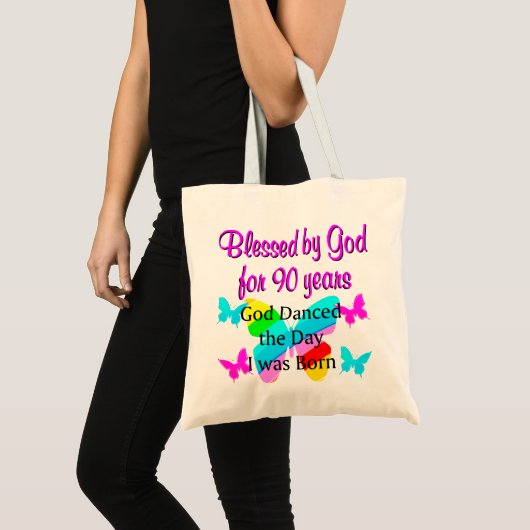 CHRISTELIJK 90 JAAR OUD TOTE BAG (Voorkant (product))