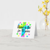 CHRISTELIJK 90E VERJAARDAGSGEBEDSONTWERP KAART (Gele Bloem)