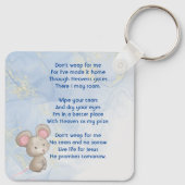 Christelijk aandenken Cute Little Mouse Sleutelhanger (Achterkant)