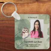 Christelijk aandenken Cute uil vogel Sleutelhanger (Voorkant)