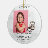 Christelijk aandenken egel kinderen keramisch ornament (Links)