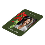Christelijk Aandenken Geranium Bloem Magneet (Linkerzijde)