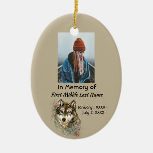Christelijk Aandenken Herdenkingswaterschildering Keramisch Ornament