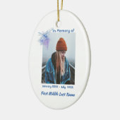 Christelijk aandenken-herinnering Libelle Keramisch Ornament (Links)