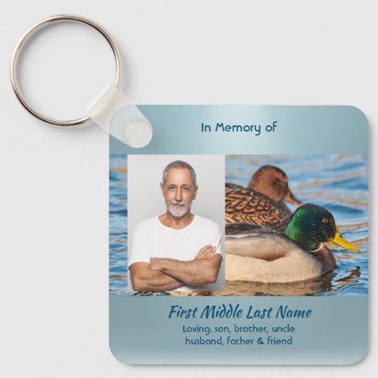 Christelijk Aandenken Mallard Eenden Vogel Sleutelhanger (Voorkant)