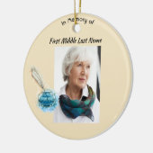 Christelijk aandenken veerpen keramisch ornament (Links)