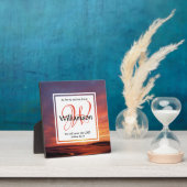 Christelijk aangepast monogram VOOR MIJ EN MIJN HU Fotoplaat (Insitu)