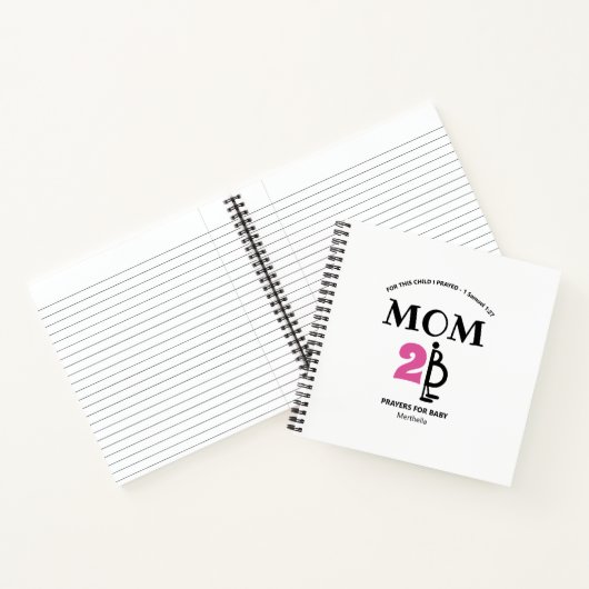 Christelijk aangepaste Baby gebeden zwangerschapsj Notitieboek (Binnen)