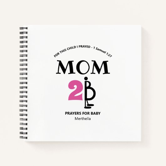 Christelijk aangepaste Baby gebeden zwangerschapsj Notitieboek (Voorkant)