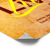 Christelijk ABUNDANT LIFE Inspirerend Quote SINAAS Poster (Hoek)