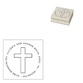 Christelijk adres Religieuze religie Rubberstempel (Gestempeld)