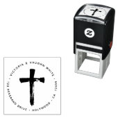 Christelijk adres Religieuze religie Zelfinktende Stempel (In situ)