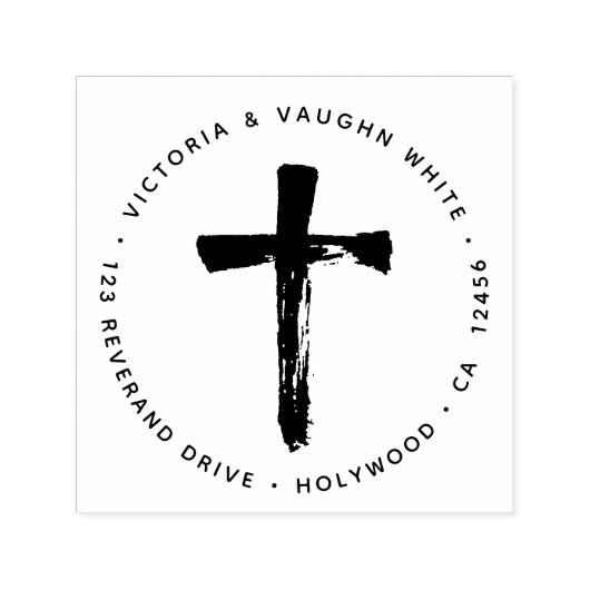 Christelijk adres Religieuze religie Zelfinktende Stempel (Design)
