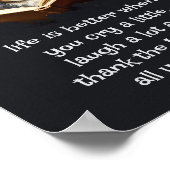 Christelijk advies Leuk wijs hondenleven is beter Poster (Hoek)