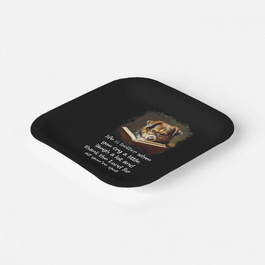 Christelijk advies Leuk wijs hondenleven Papieren Bordje (Gebogen)