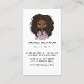 Christelijk-Afrikaans-Amerikaanse Haar en Nails Be Visitekaartje (Achterkant)