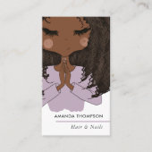 Christelijk-Afrikaans-Amerikaanse Haar en Nails Be Visitekaartje (Voorkant)