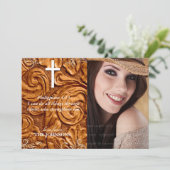 Christelijk Afstudeerder Afstuderen Foto kan alles Aankondiging (Staand voorkant)