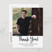 Christelijk Afstuderen Bedankt Typografie Briefkaart (Voorkant / Achterkant)