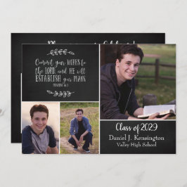 Christelijk Afstuderen Bijbel Verse 3 Foto collage Kaart