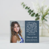 Christelijk Afstuderen Bijbel Verse Isaiah Foto: Briefkaart (Staand voorkant)