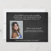 Christelijk Afstuderen Bijbel Verse Isaiah Foto: Kaart (Achterkant)