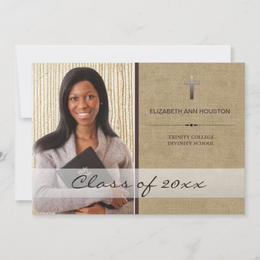 Christelijk Afstuderen Foto aankondiging (Voorkant)