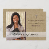 Christelijk Afstuderen Foto aankondiging (Voorkant / Achterkant)