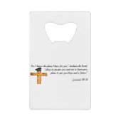 Christelijk Afstuderen Gifts Creditkaart Flessenopener (Voorkant)