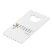 Christelijk Afstuderen Gifts Creditkaart Flessenopener (Achterkant Gekanteld)