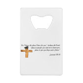 Christelijk Afstuderen Gifts Creditkaart Flessenopener (Achterkant)