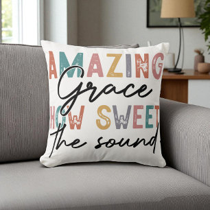 Christelijk - Amazing Grace How Sweet the Sound Kussen