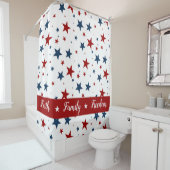 Christelijk Amerika Patriottisch Rood Wit Blauw St Douchegordijn (In situ)