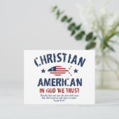 Christelijk-Amerikaans Briefkaart (Staand voorkant)
