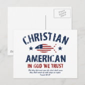Christelijk-Amerikaans Briefkaart (Voorkant / Achterkant)