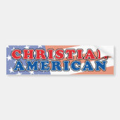 Christelijk Amerikaans Bumpersticker (Voorkant)