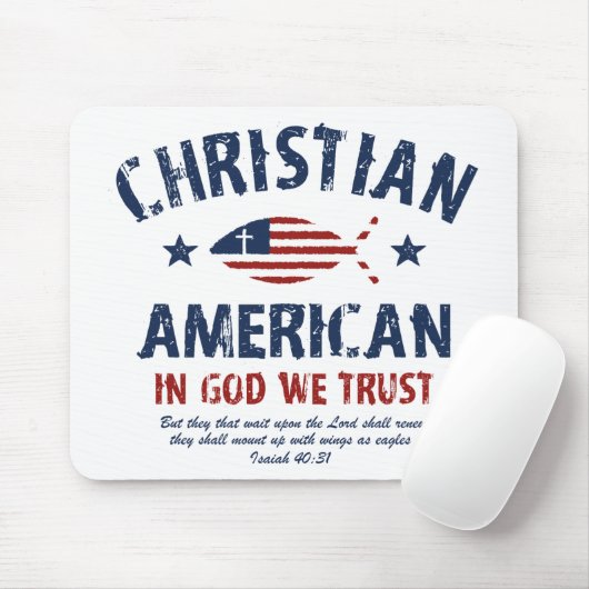 Christelijk-Amerikaans Muismat (Met muis)