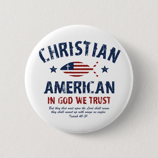 Christelijk-Amerikaans Ronde Button 5,7 Cm (Voorkant)