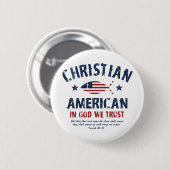 Christelijk-Amerikaans Ronde Button 5,7 Cm (Voorkant /achterkant)