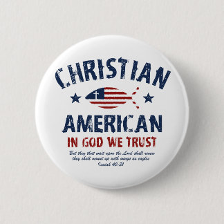 Christelijk-Amerikaans Ronde Button 5,7 Cm