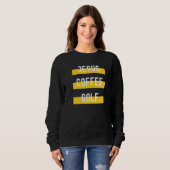 Christelijk Apparel Jesus Coffee Golf Trui (Voorkant volledig)