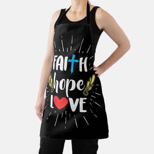 Christelijk Apron - Faith Hope Love Schort (Insitu)