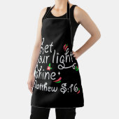 Christelijk Apron | Laat uw licht schijnen Schort (Insitu)