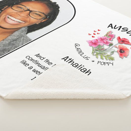 Christelijk AUGUSTUS Geboortemaand Bloemnaam FOTO Sherpa Deken (3/4)