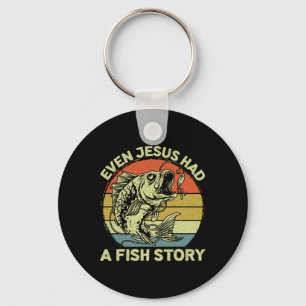Christelijk B Viste zelfs Jesus Had Fish Story Fun Sleutelhanger