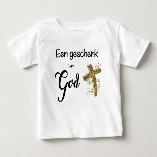 Christelijk baby shirt - Je bent een geschenk (Voorkant)