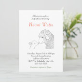 Christelijk Baby shower  Baby shower Kaart (Staand voorkant)