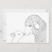 Christelijk Baby shower  Baby shower Kaart (Achterkant)